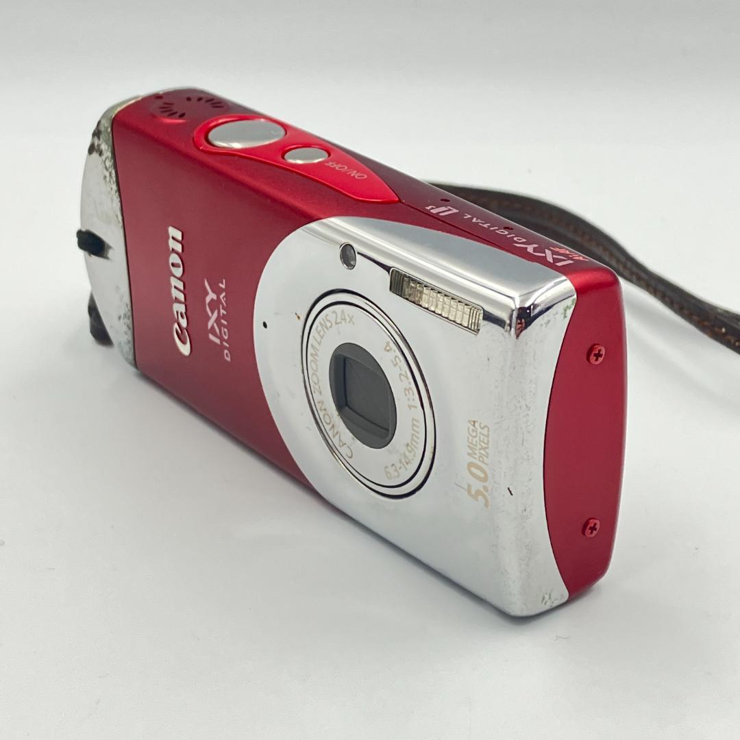 美品 Canon IXY DIGITAL L3 レッド コンパクトデジタルカメラ