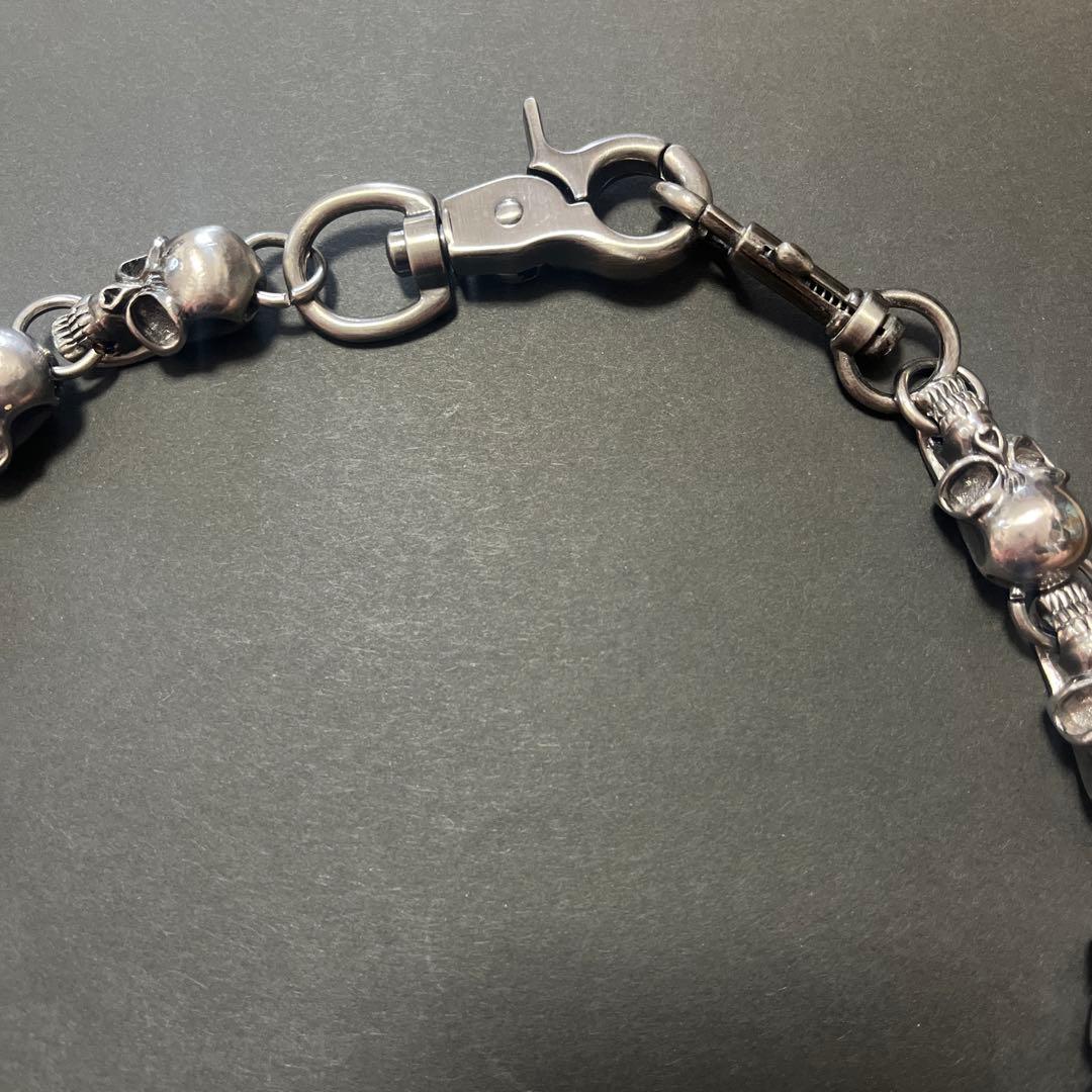 ヴィンテージウォレットチェーンドクロ　髑髏　スカル　レア物