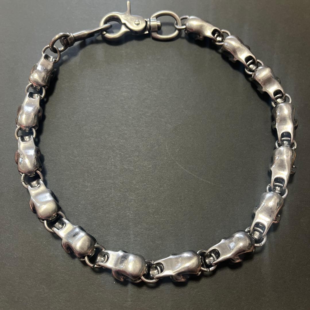 ヴィンテージウォレットチェーンドクロ　髑髏　スカル　レア物