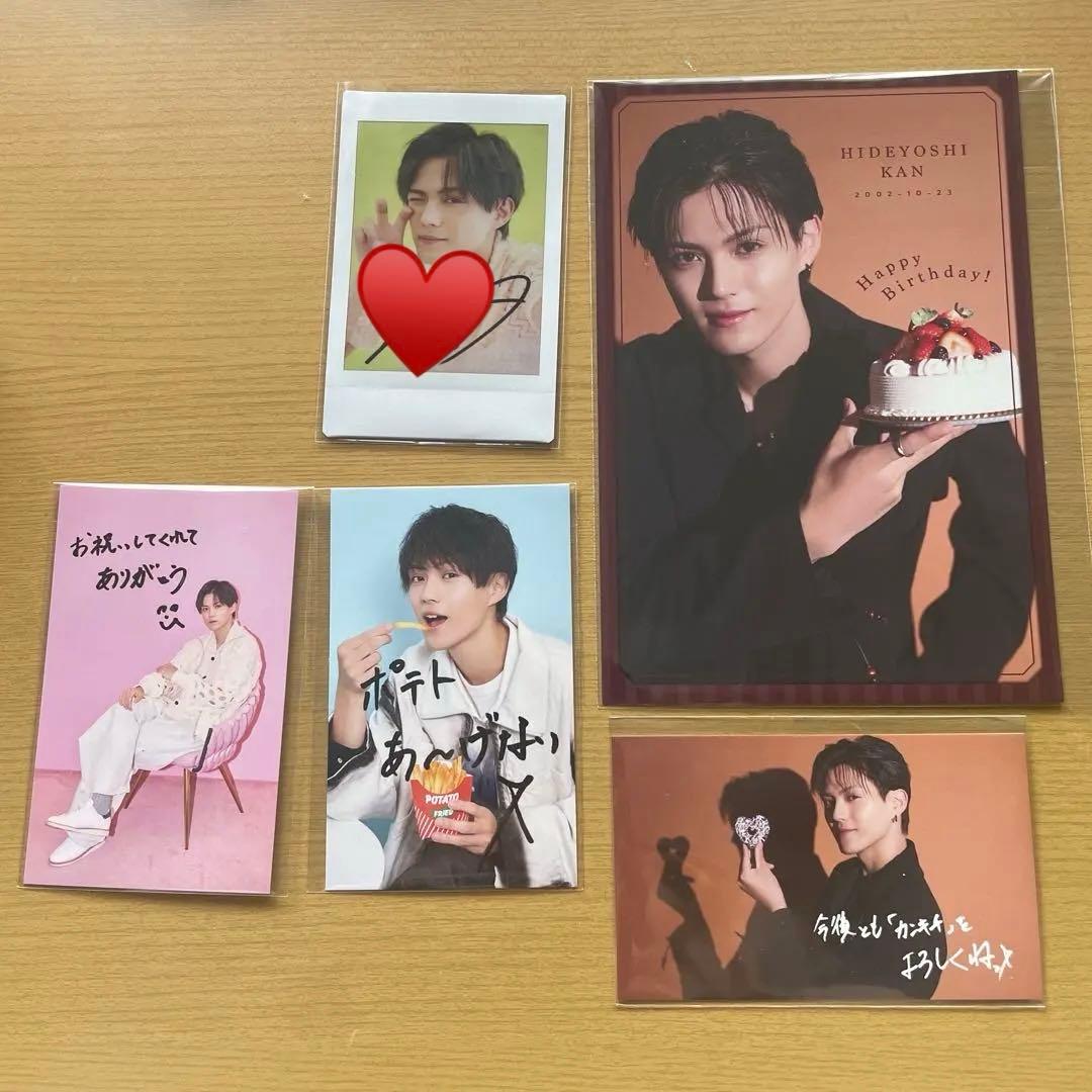 簡秀吉　ビッグカード プリントチェキ ミニフォトカード