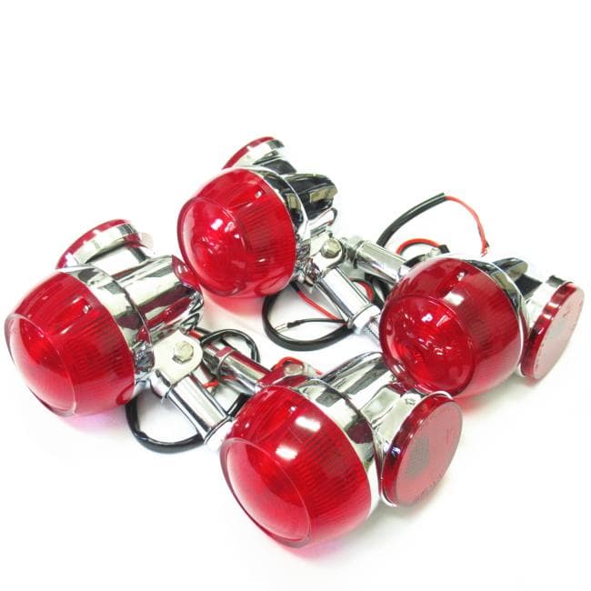 GT系 純正 タイプ ウインカー 4個 レッドレンズ 反射板レッド 当時物風