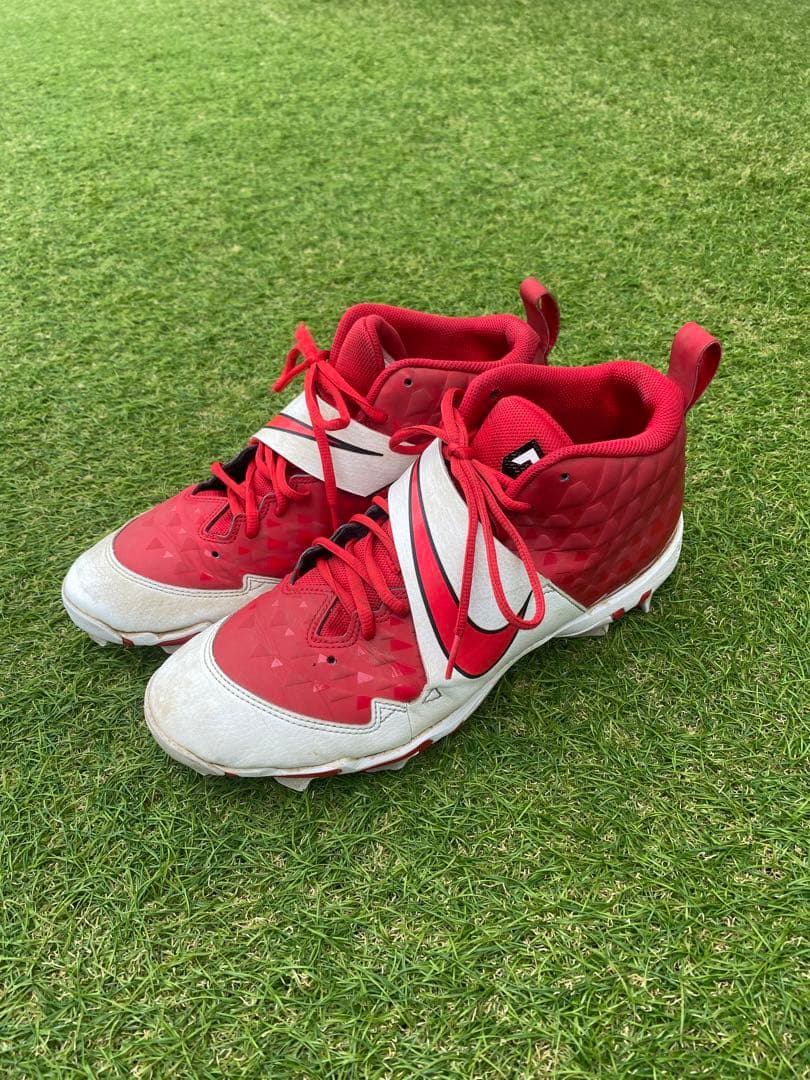 ナイキ/NIKE 野球 スパイク シューズ メンズ レッド ホワイト