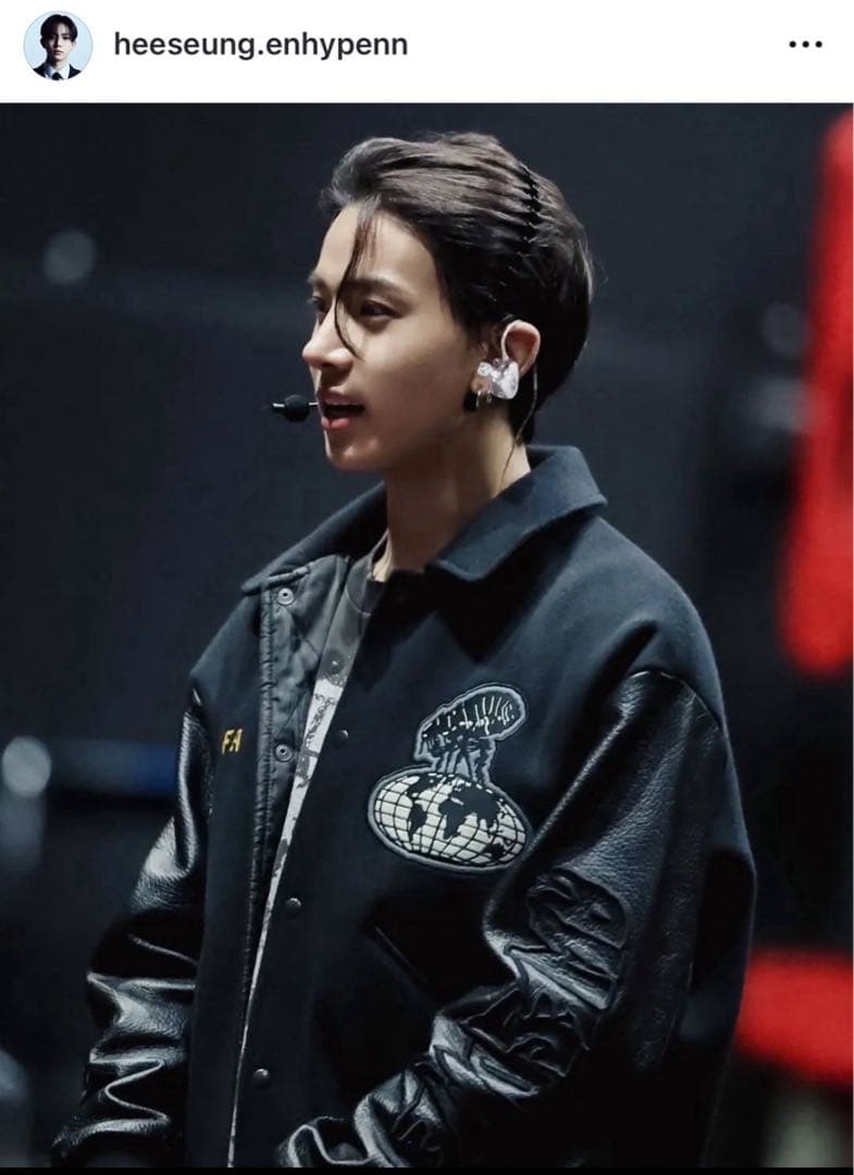 な*み様 fucking awesomeレターマンジャケット ブラック