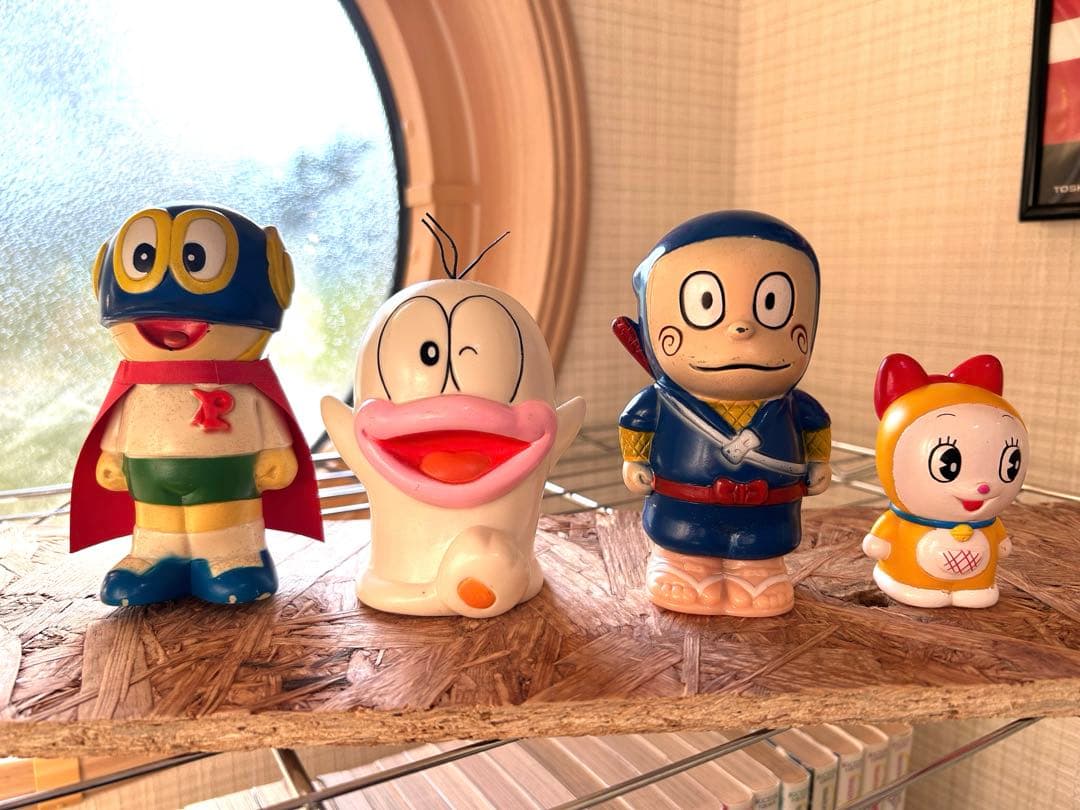 パーマン　オバQ ハットリくん　ドラミちゃん　昭和レトロソフビセット