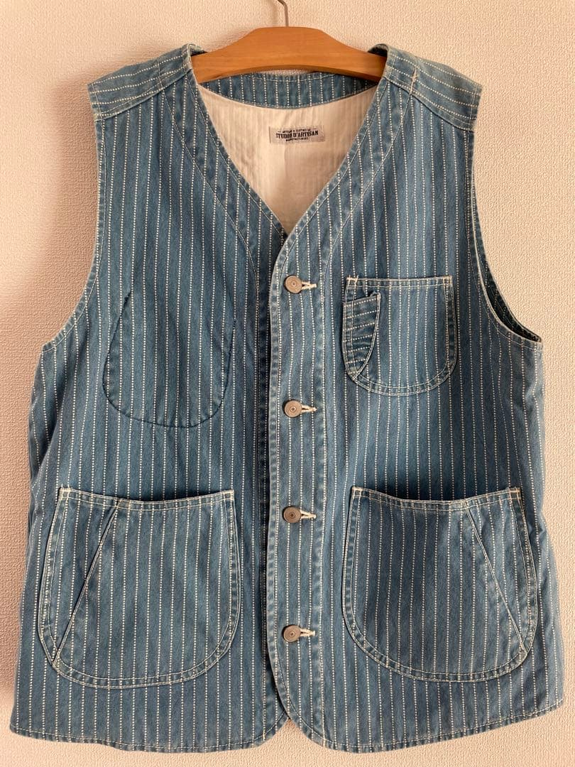 新品未使用　ステュディオダルチザン　ウォバッシュワークベスト　完売品
