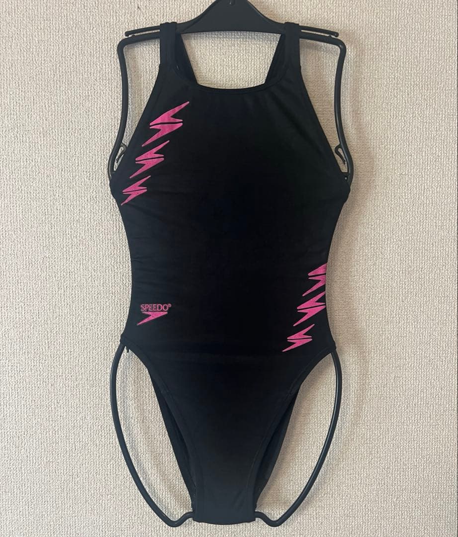 Speedo 競泳用水着 ブラック/ピンク　ミズノ