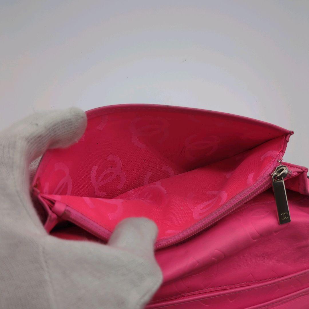 【人気モデル・良品】シャネル☆長財布 カンボンライン ココマーク キルティング