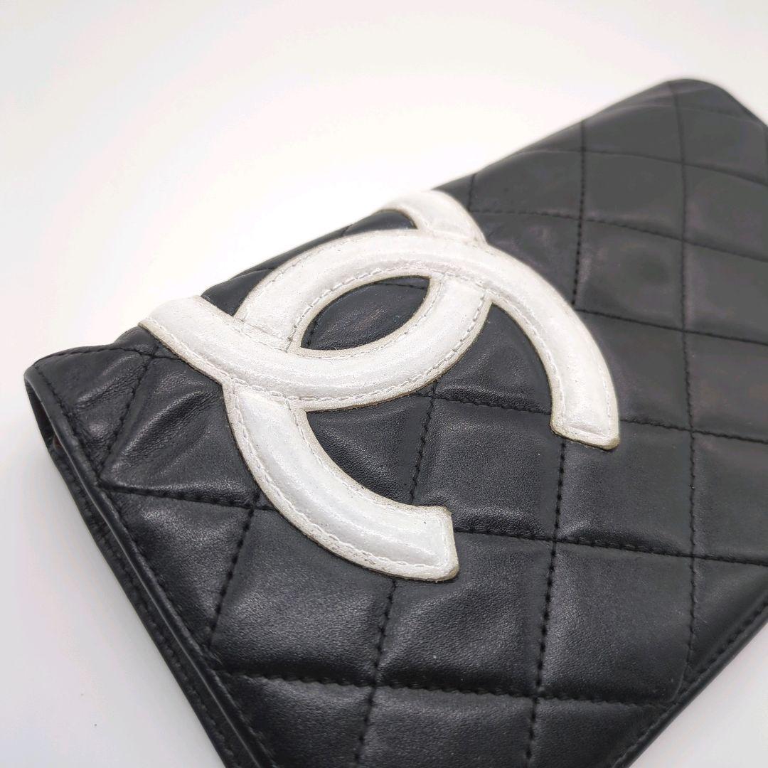 【人気モデル・良品】シャネル☆長財布 カンボンライン ココマーク キルティング