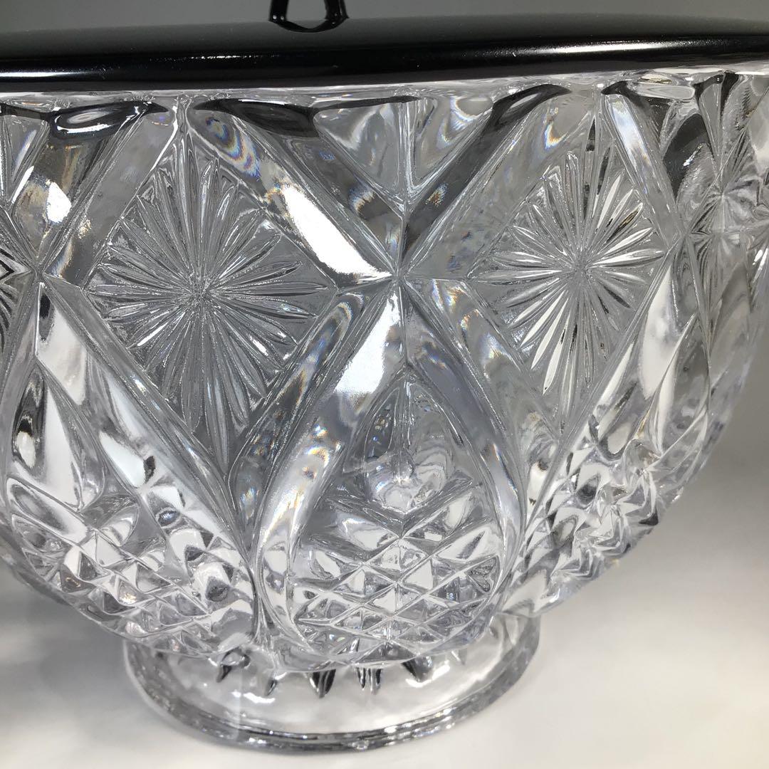 Ｍ９２７　水指　『水崎長寿造』『義山水指』　共箱　茶道具　ガラス工芸