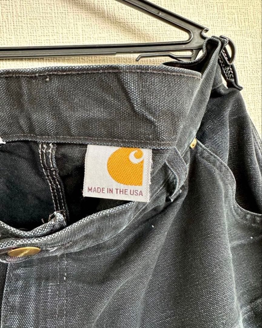 carhartt ダブルニー　USA製　ブラック　サイズ 38X34
