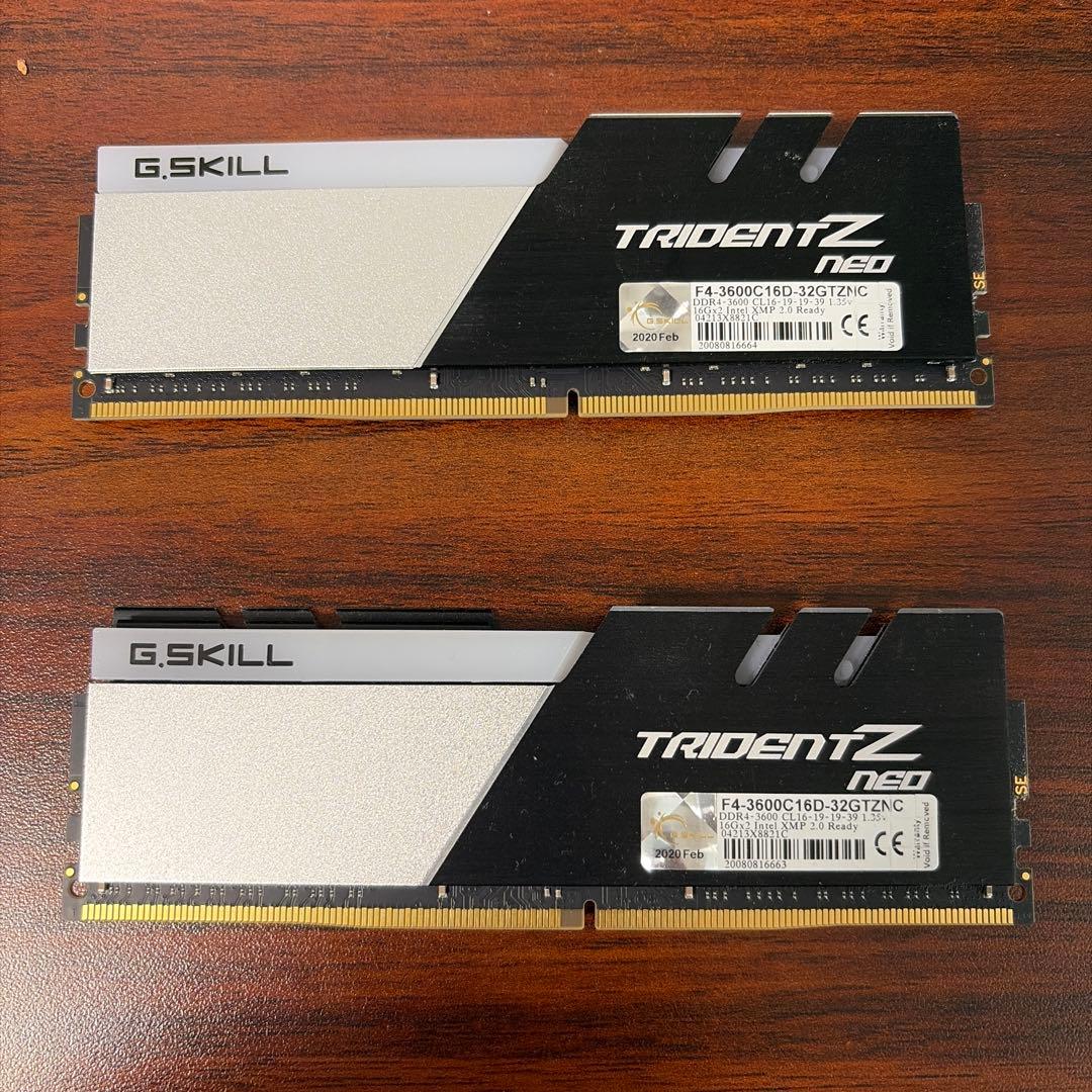 メモリー G.SKILL TRIDENT Z NEO DDR4 32GB (16GBx2)