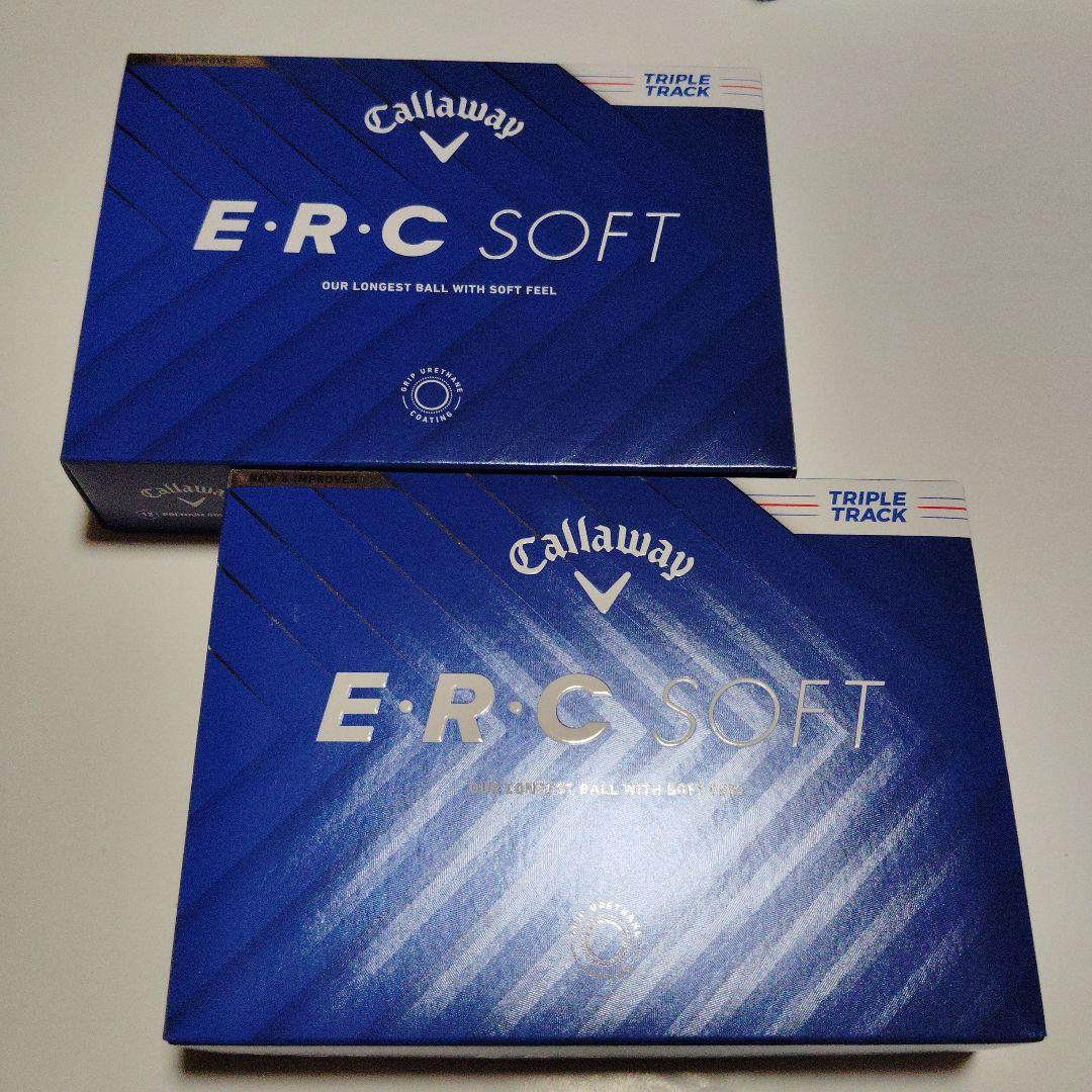 キャロウェイERCソフトゴルフボールトリプルトラックホワイト2ダース