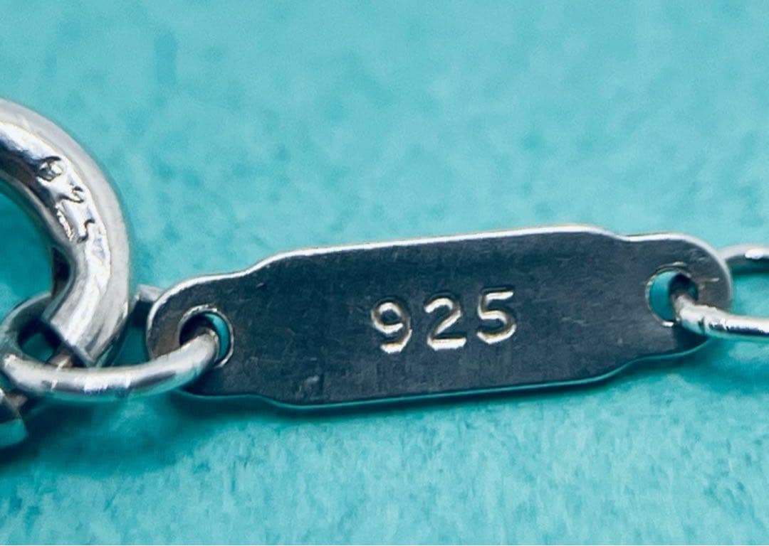 c778 美品　ティファニー　ラウンド　タグ　サークル　ネックレス　925