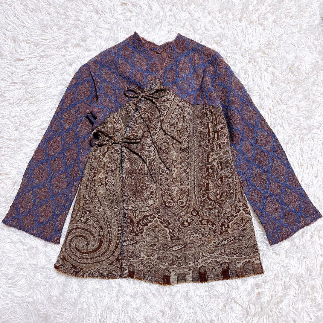 45rpm　バドウアール　縮絨ウールジャガード織りふんわりジャケット 3種の生地