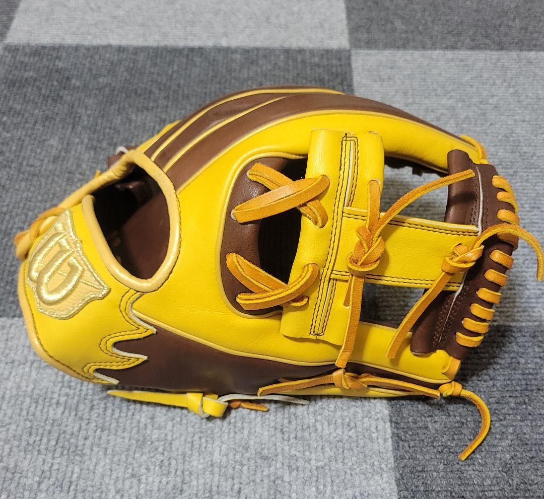 Wilson 軟式グローブ イエロー ブラウン