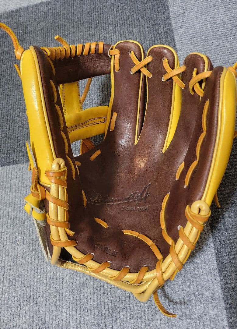 Wilson 軟式グローブ イエロー ブラウン