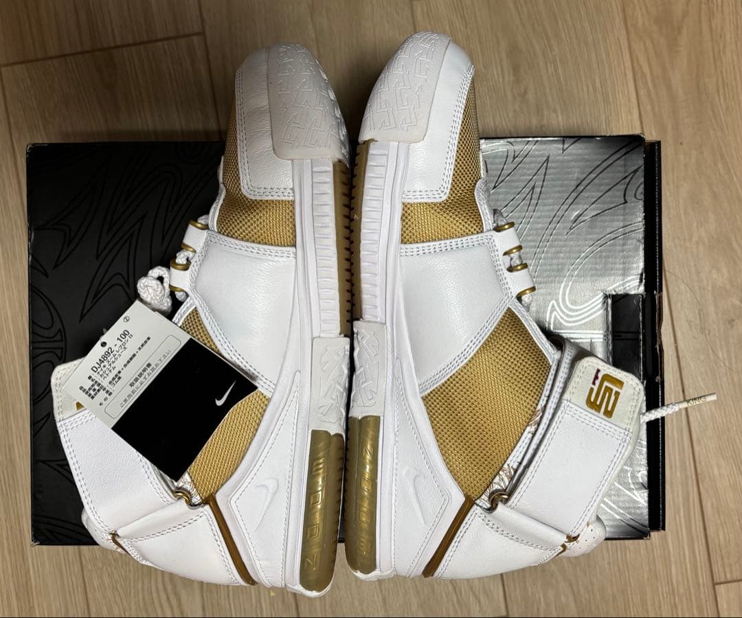 シューズ(男性用) Nike Zoom Lebron James II Gold