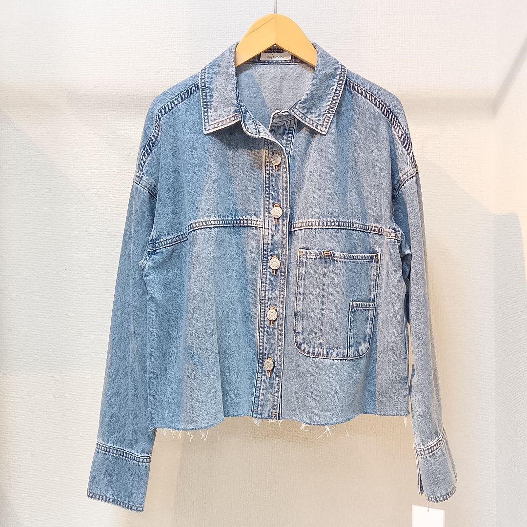 新品タグ付 2026新作 カフネ デニム シャツ ジャケット Mサイズ Mal.