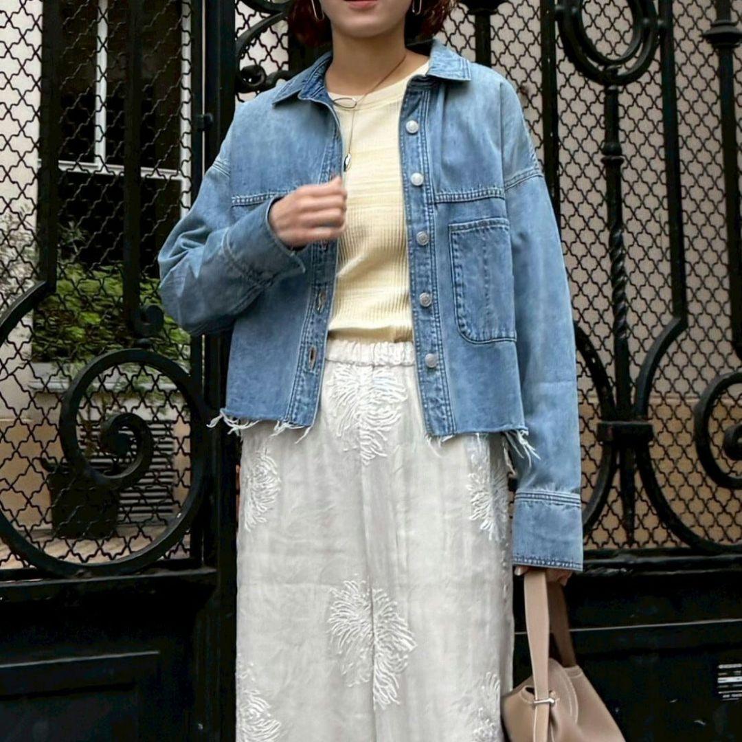 新品タグ付 2026新作 カフネ デニム シャツ ジャケット Mサイズ Mal.