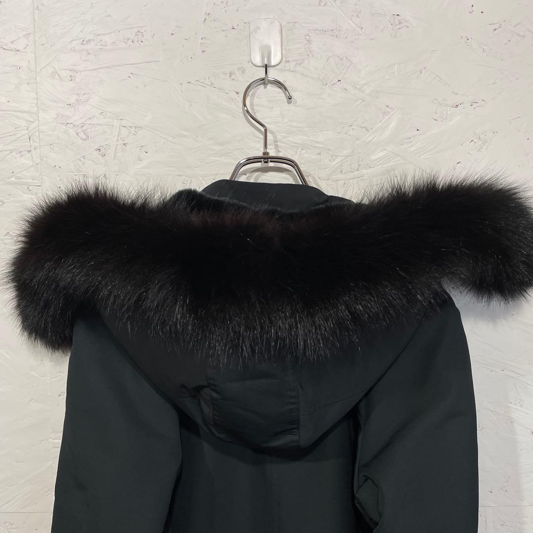 フォックスファー【TO BE CHIC】ライナー付きモッズコート　40