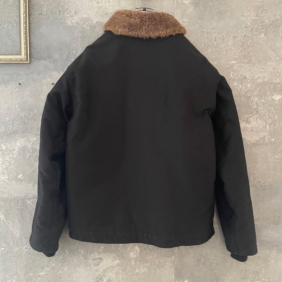 ヒューストン N-1デッキジャケット ブラック SIZE36 美品