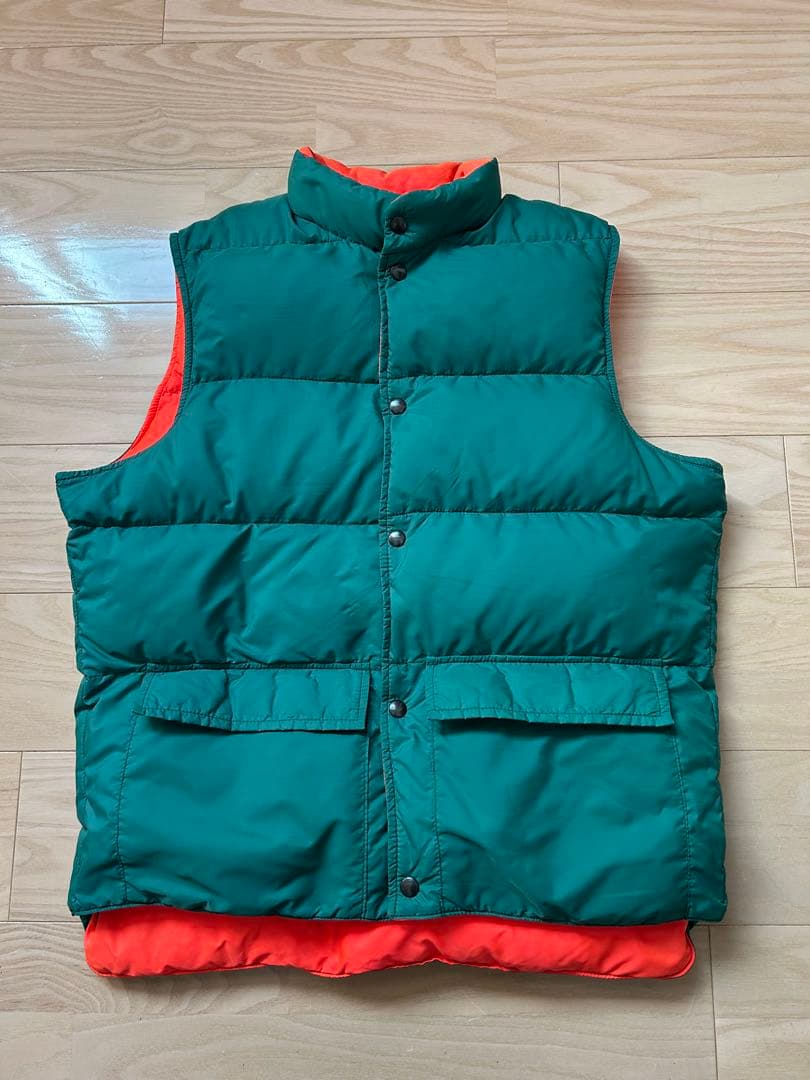 Wool rich リバーシブルダウンベスト