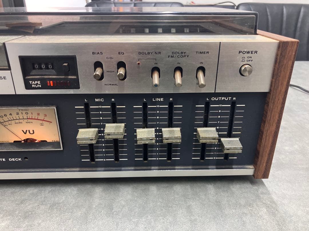 名機！【TEAC/テアック】A-450 カセットデッキ オーディオ※通電のみ確認