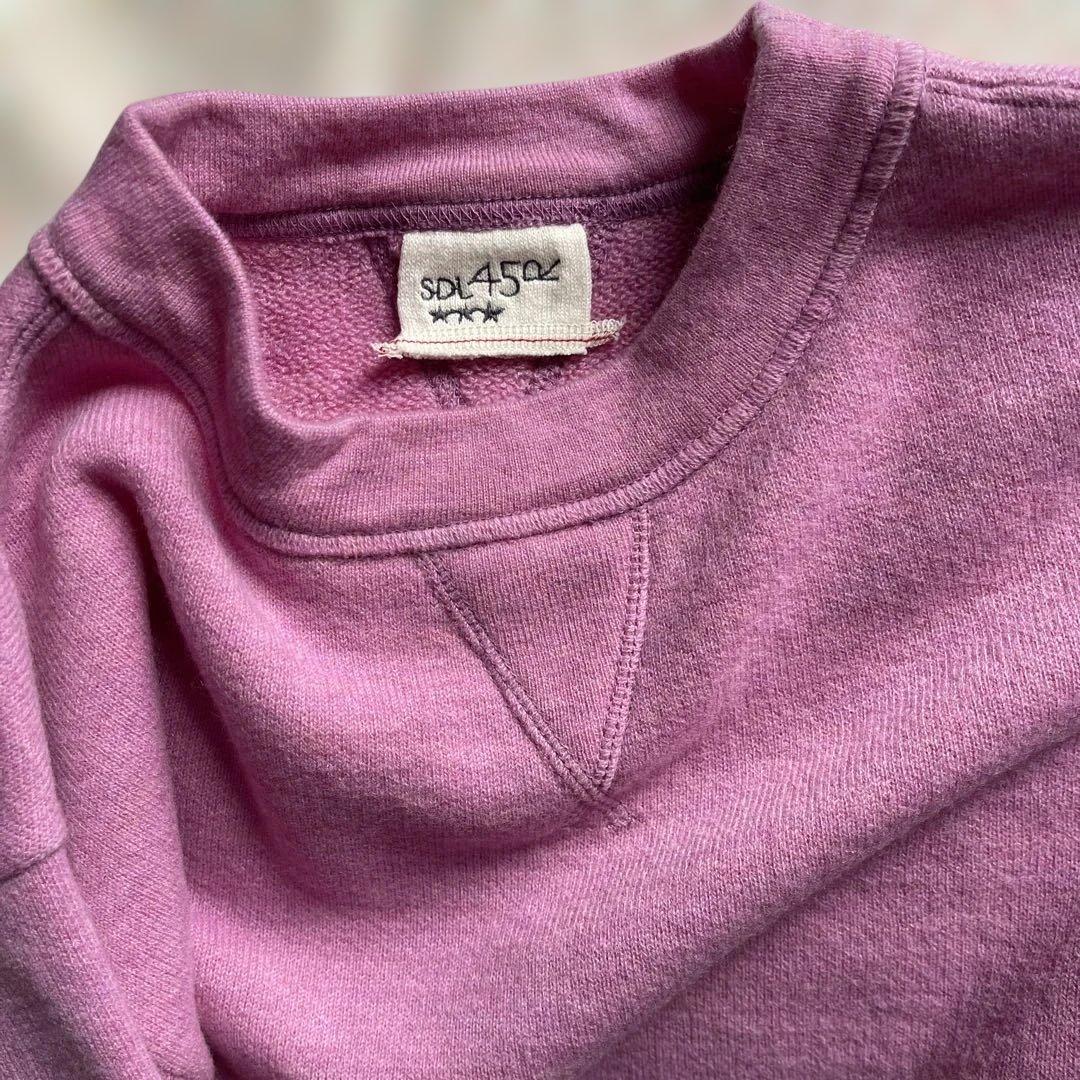 45r wool ヨコ裏毛の908スウェット　ピンク