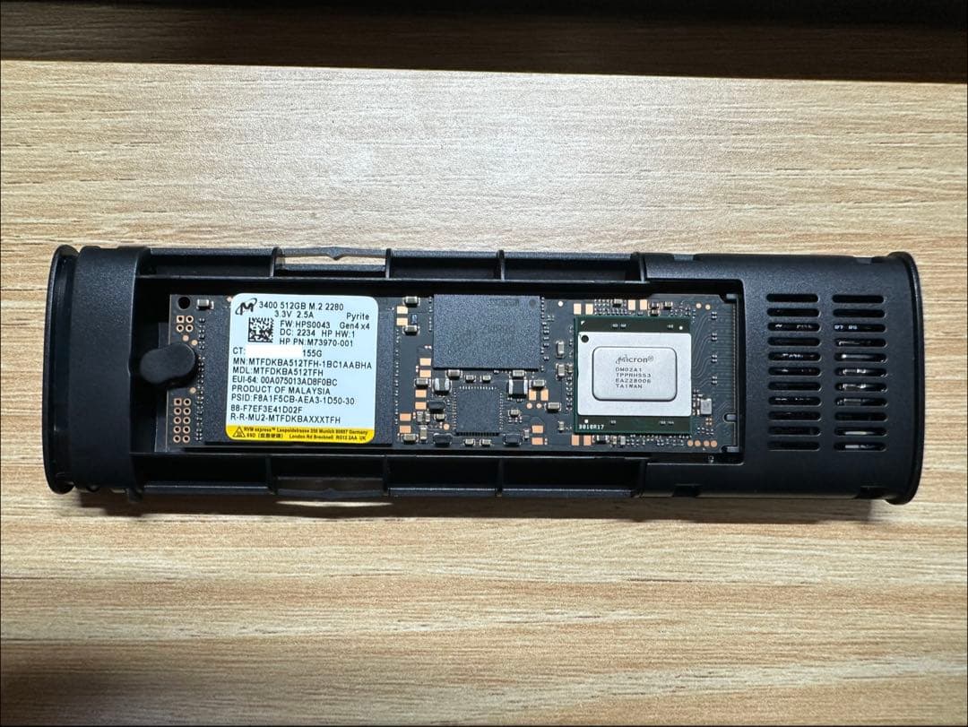 内蔵型SSD Micron 3400 M.2 Nvme Gen4 SSD 512GB