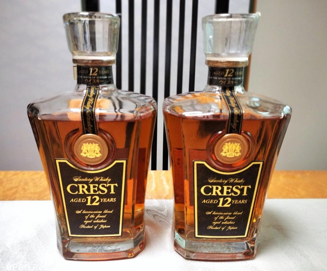本日限定特価！　Ｃrest　クレスト１２年　ウィスキー　２本セット　向獅子