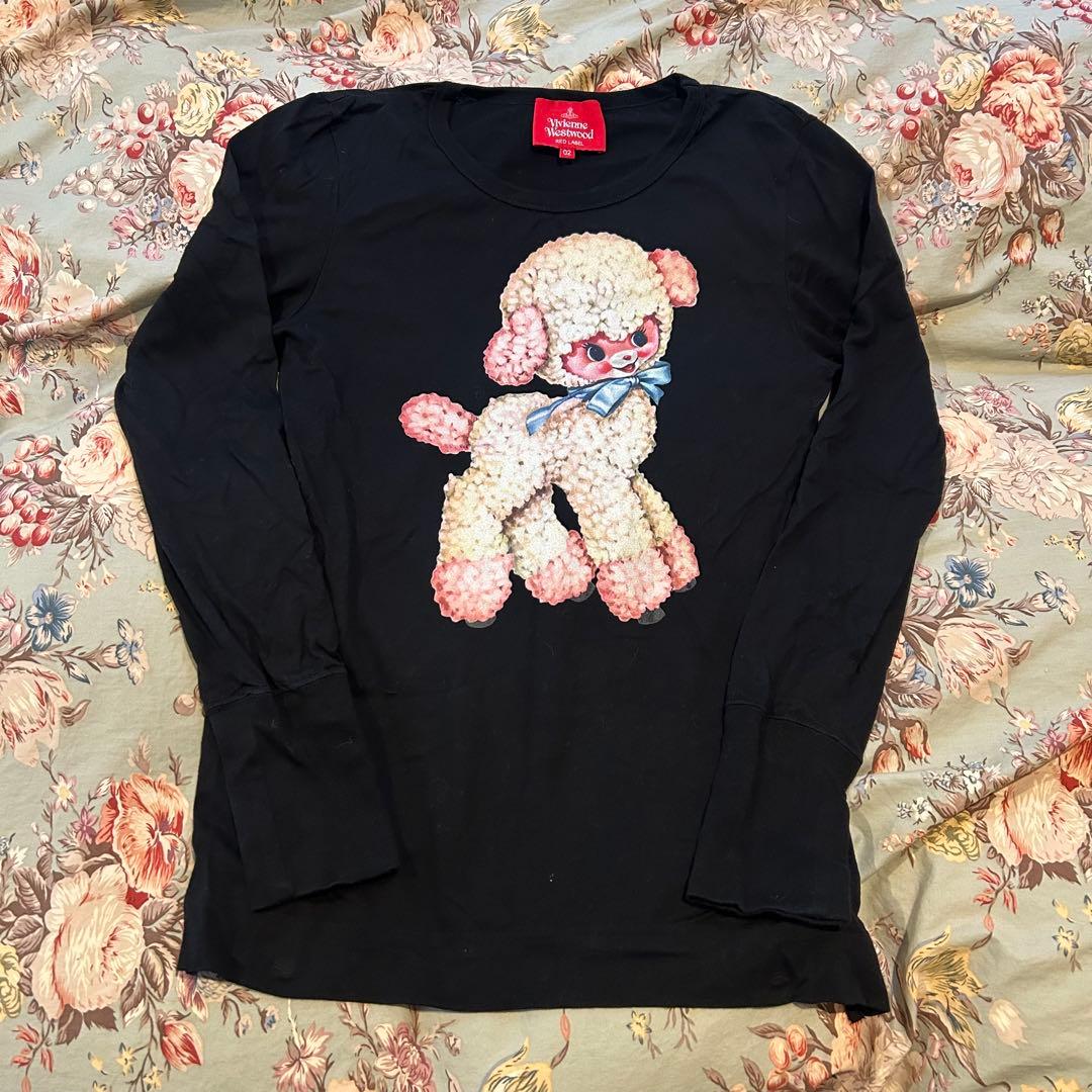 Vivienne Westwood プードルプリント長袖Tシャツ