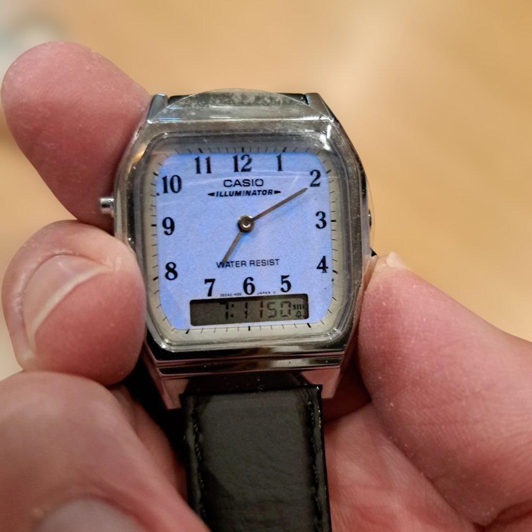 激レア　カシオ　イルミネーター　AQ-232L-7B ヴィンテージ　金銀セット