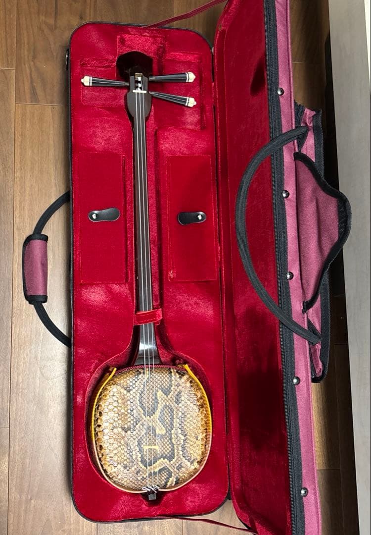 三線　セミハードケースつき