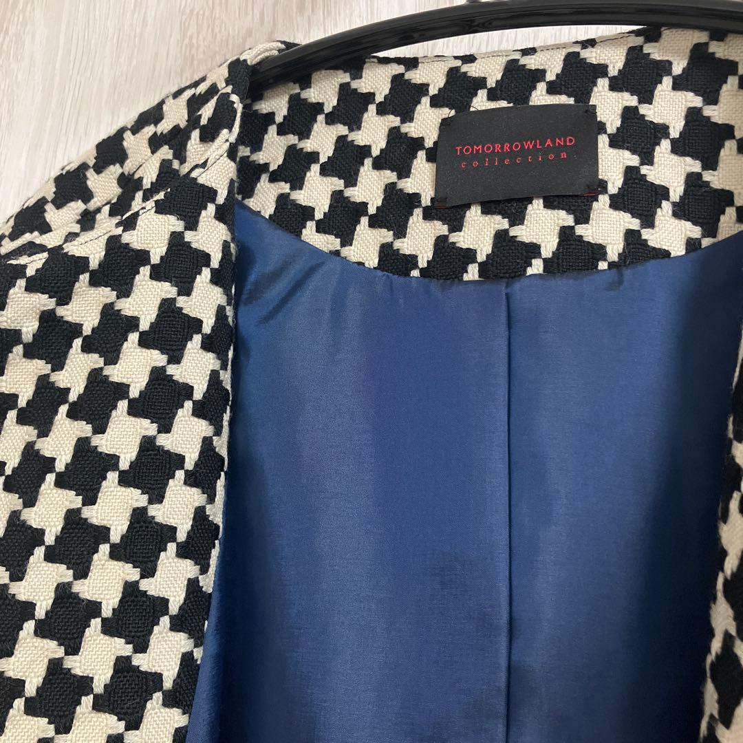 新品未使用完売品タグ付きTOMORROWLANDドビーハウンドトゥースバレルジレ