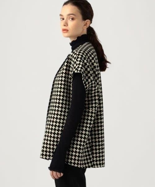 新品未使用完売品タグ付きTOMORROWLANDドビーハウンドトゥースバレルジレ