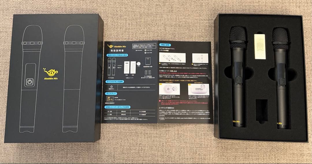 popin Aladdin2 プロジェクタ,Mic, Connector2セット