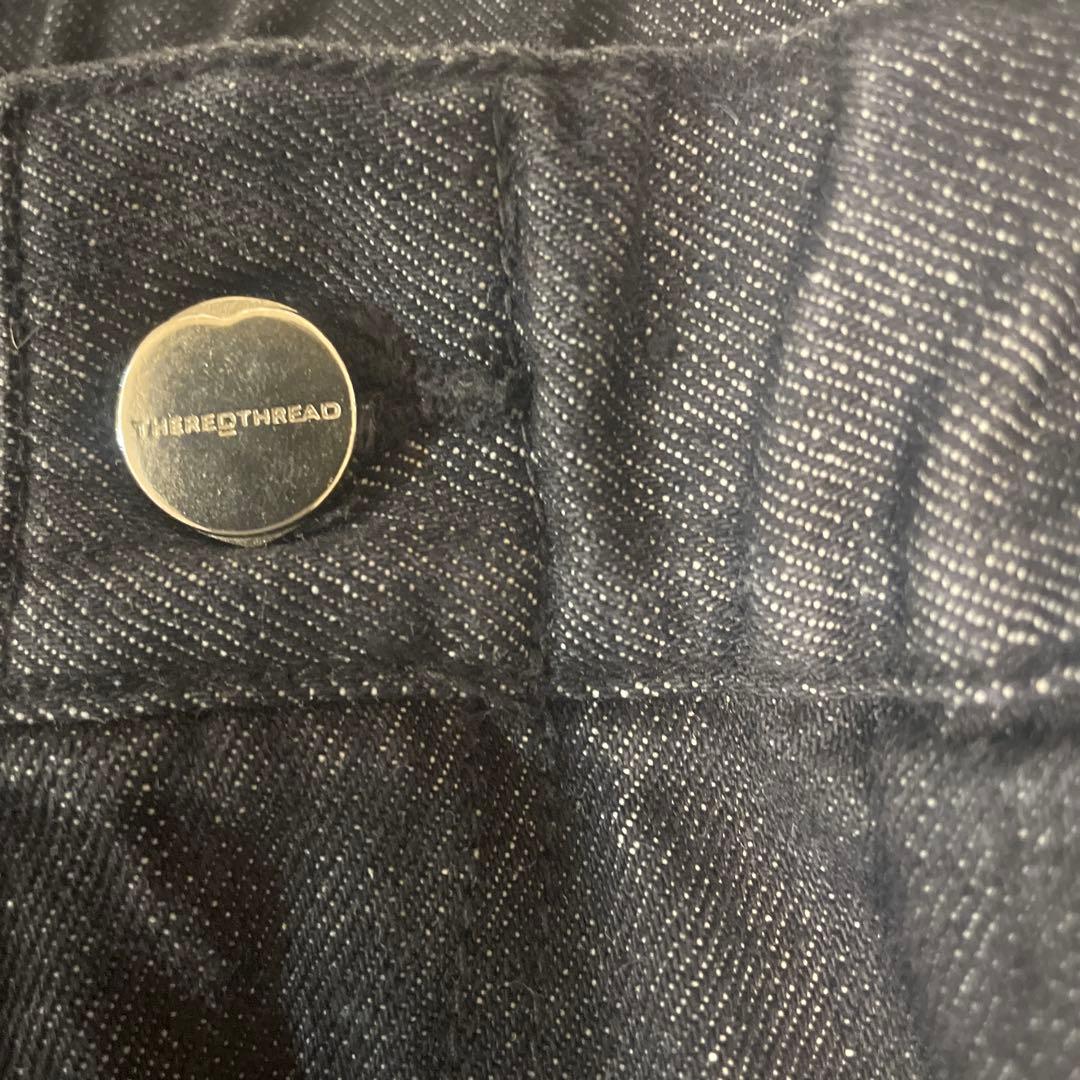 パンツ S garter denim shorts black M