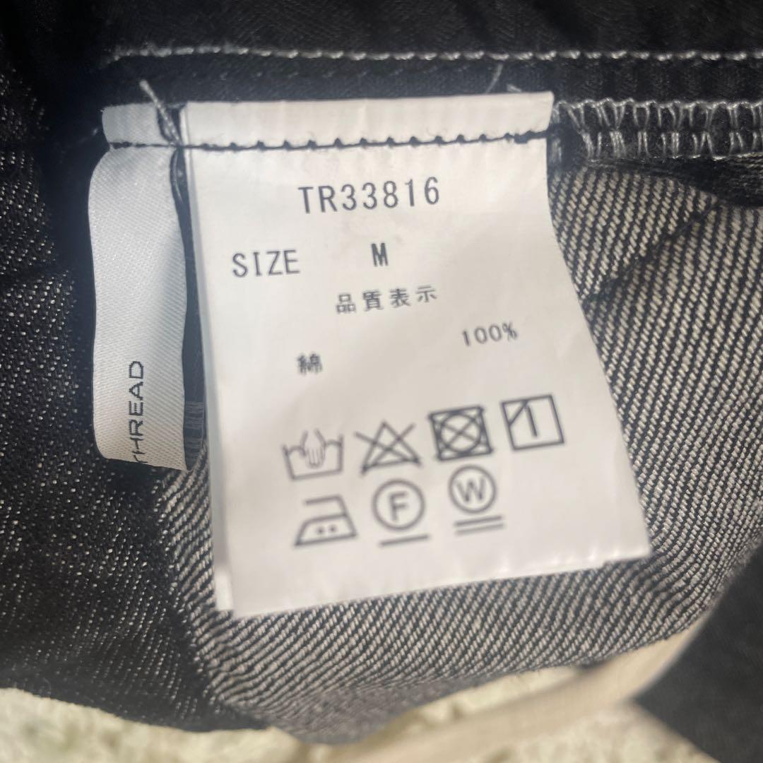 パンツ S garter denim shorts black M