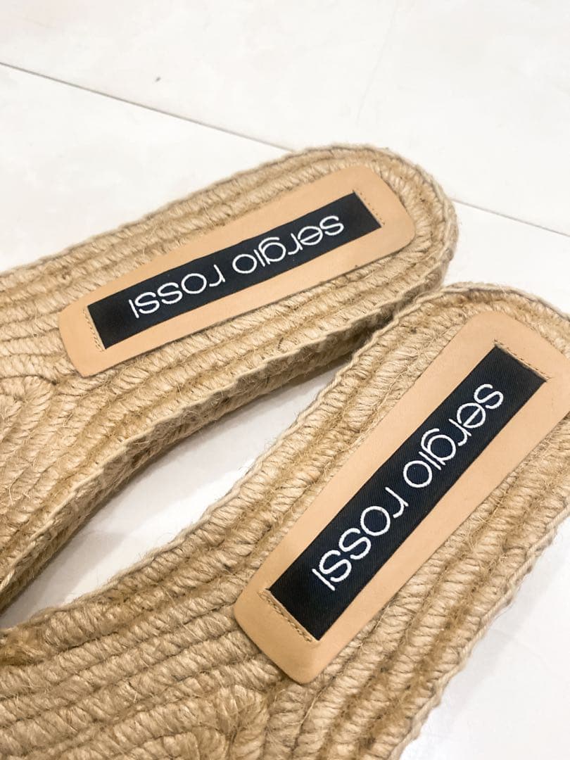 専用☆セルジオロッシ ☆エスパドリーユフラットサンダル38未使用ミュール