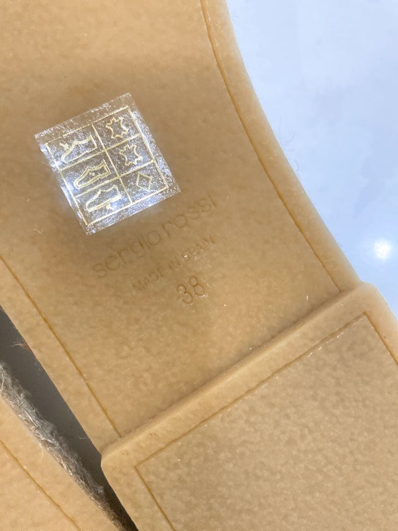 専用☆セルジオロッシ ☆エスパドリーユフラットサンダル38未使用ミュール