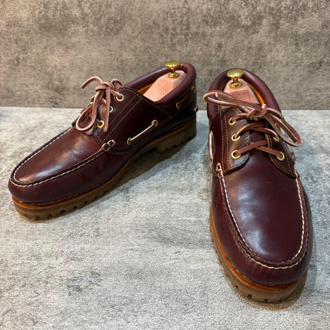 【定番】ティンバーランド デッキシューズ 3eye クラシック バーガンディ