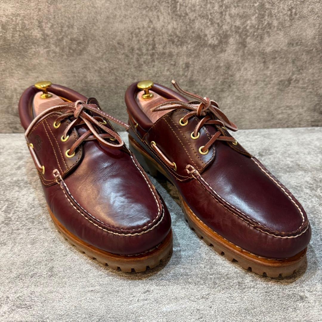 【定番】ティンバーランド デッキシューズ 3eye クラシック バーガンディ