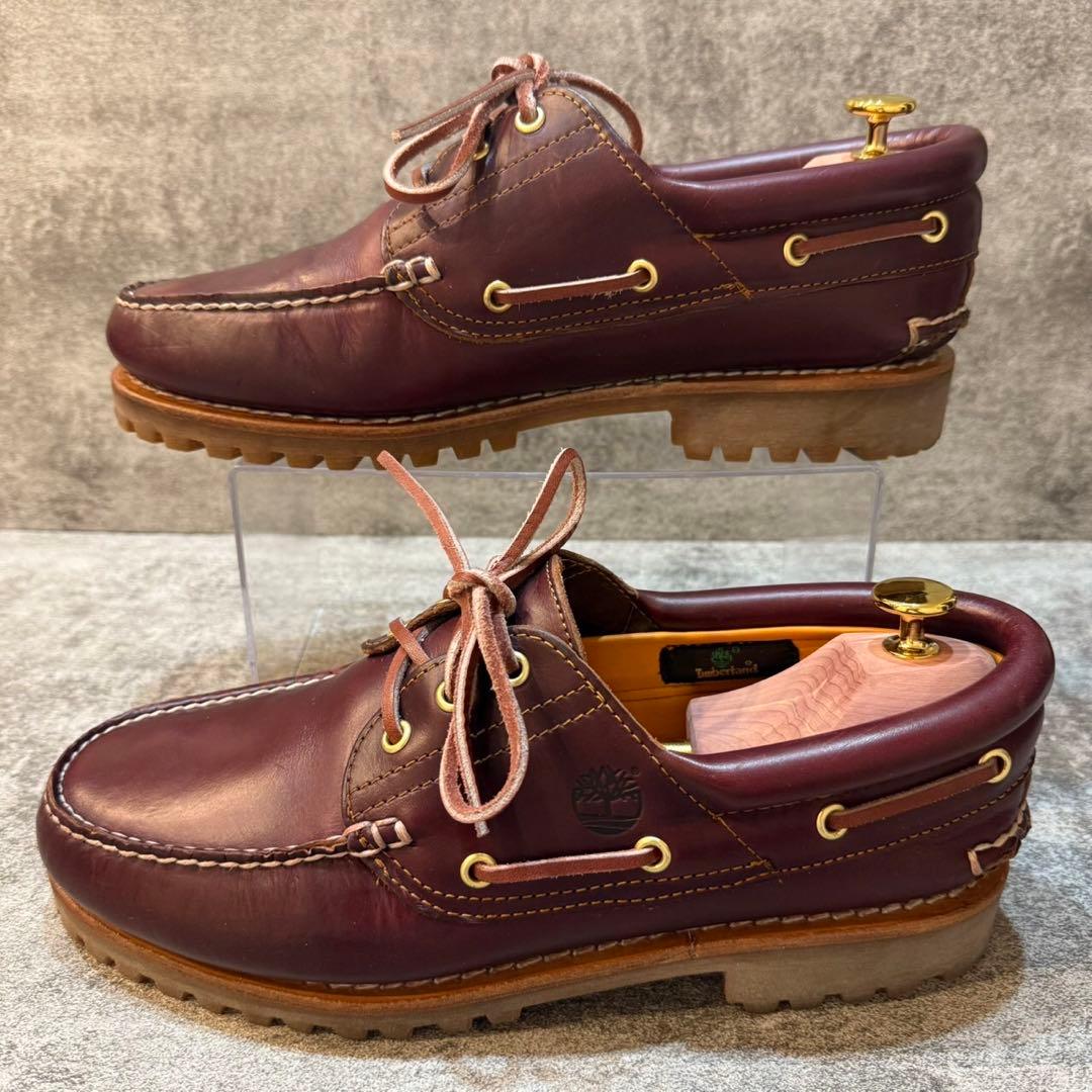 【定番】ティンバーランド デッキシューズ 3eye クラシック バーガンディ