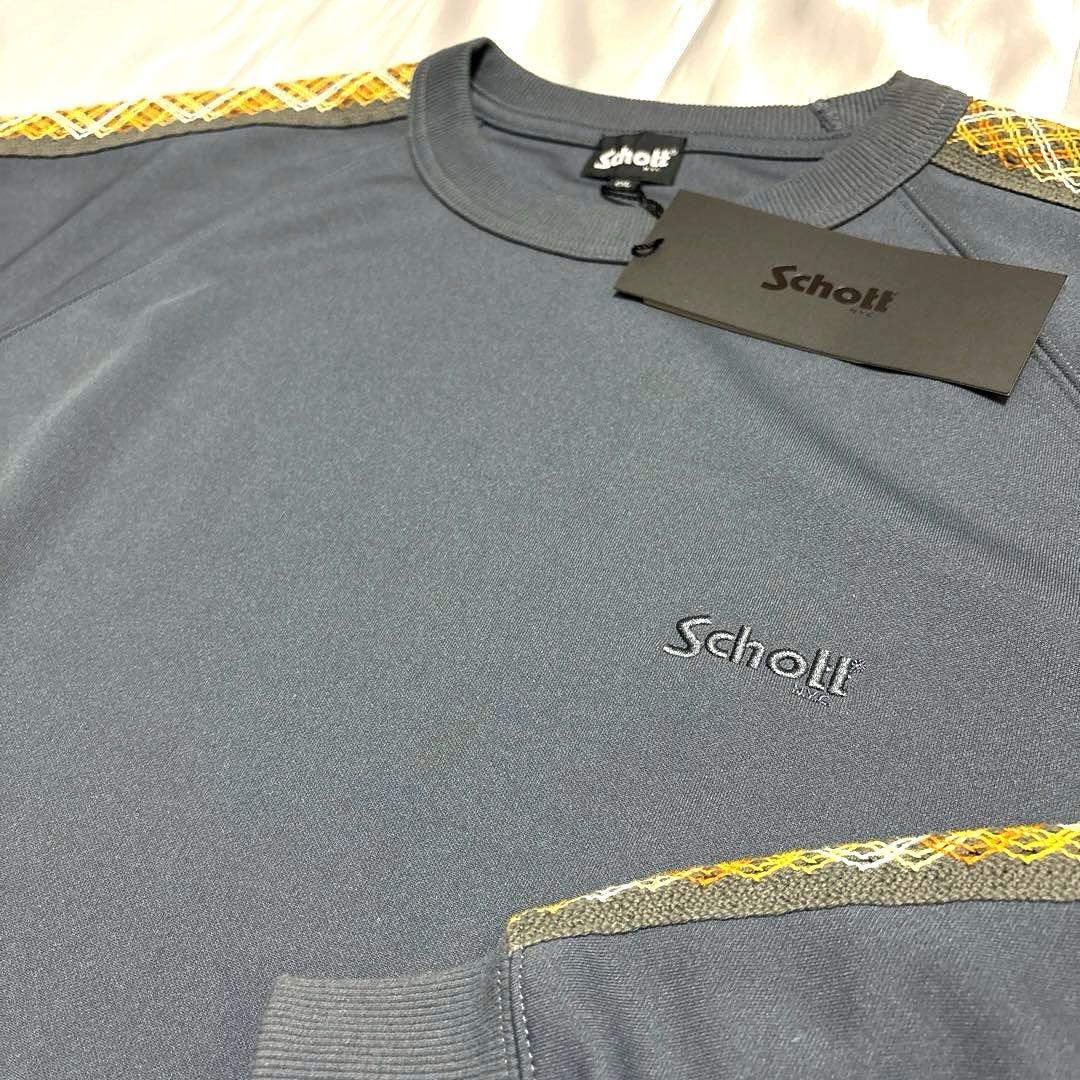 【未使用】Schott ブレイド スウェット/ジャージ チャコールグレー 2XL
