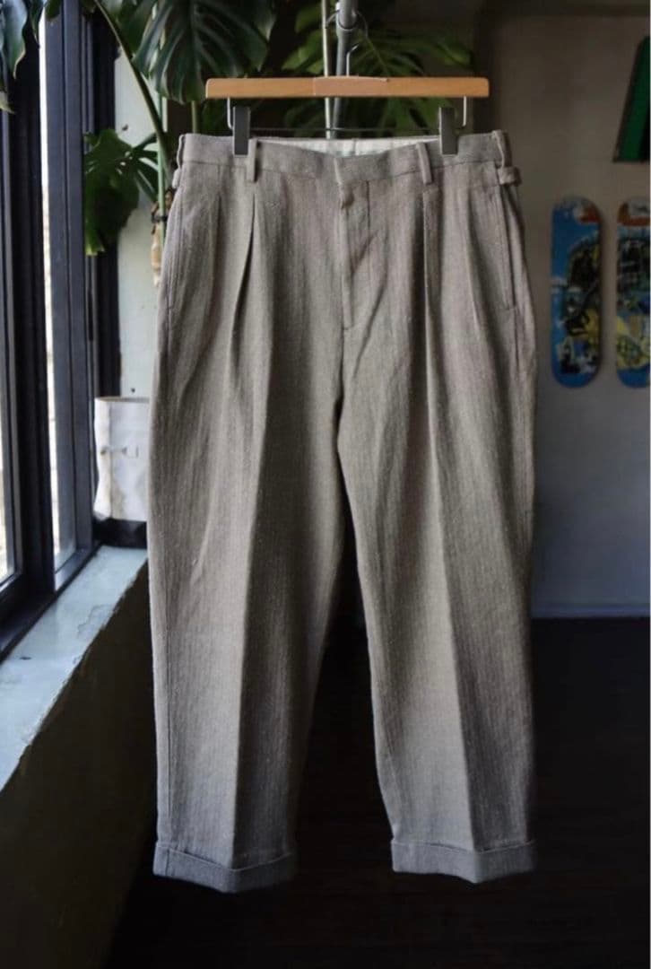 23SSアプレッセa.presse Herringbone Trousers 3