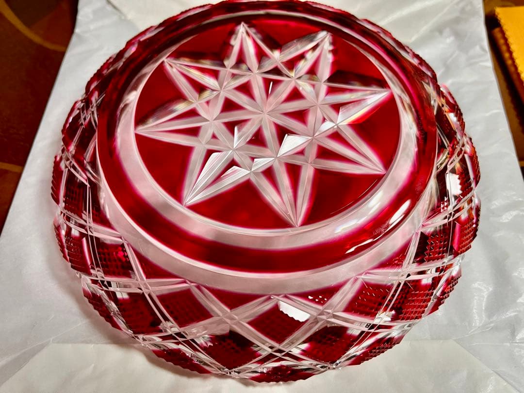 カルティエ 】島津薩摩切子　中皿