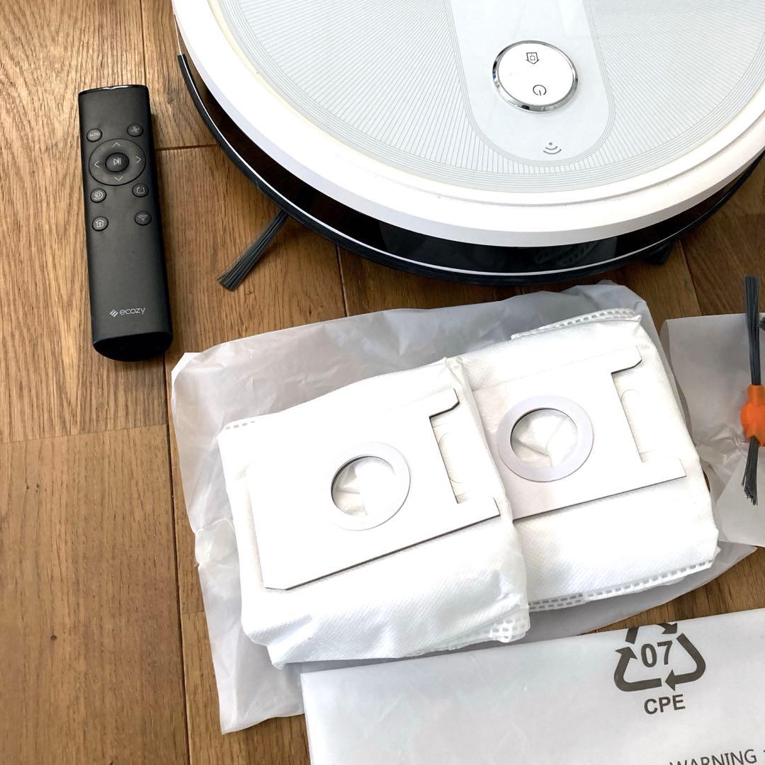 【美品】ecozy ロボット掃除機 RV-SG250B ステーション付　自動　箱