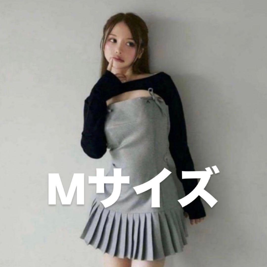 ワンピース A Karen knit set mini dress gray M