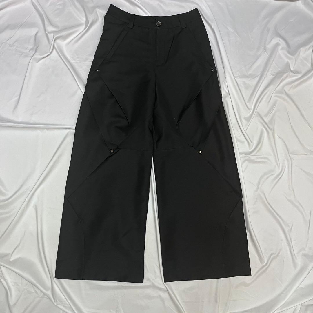 パンツ archive studs deform design wide pants