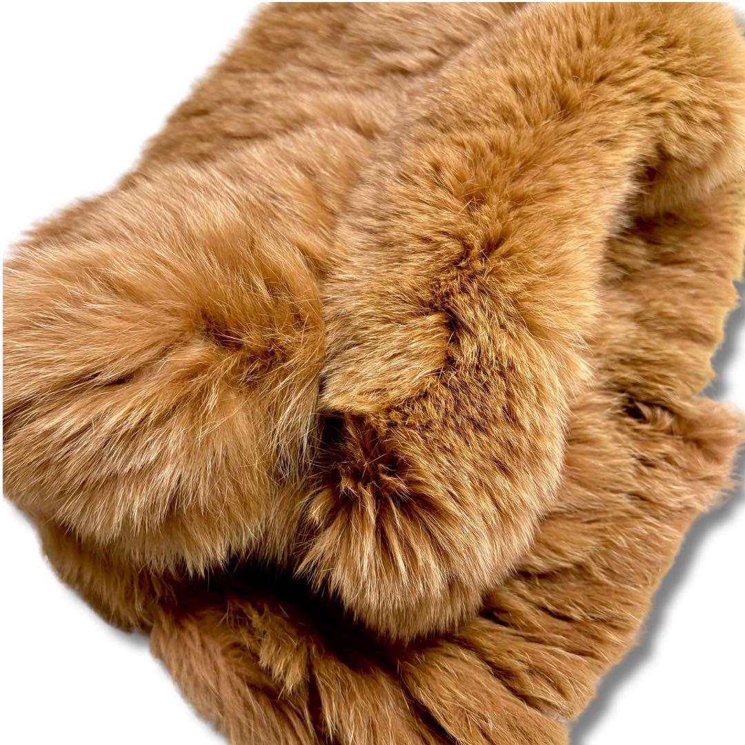 美品✨サガフォックス リアルファーコート 本毛皮 ふわふわ ボリューム感